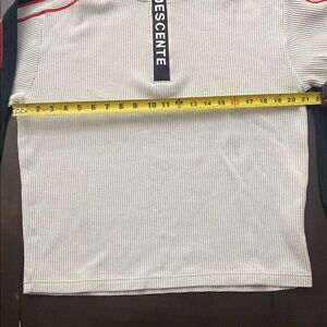 Descente White Sweater halft zip